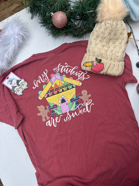 Gingerbread school comfort colors heavyweight t-shirt