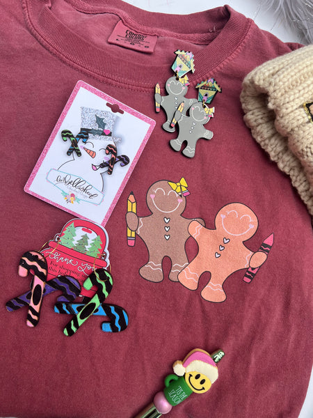 Gingerbread school comfort colors heavyweight t-shirt