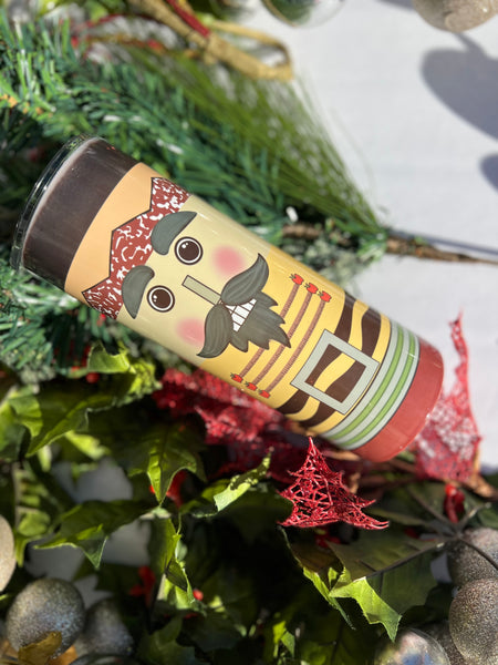 School nutcracker and composition tumbler wrap png
