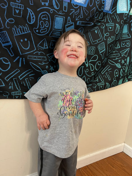 We are different but beautiful Toddler jersey t-shirt