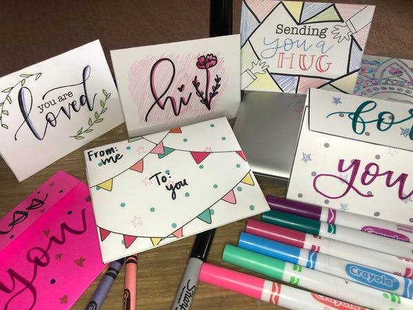 Happy Snail Mail DIY Lettering/Coloring PDF