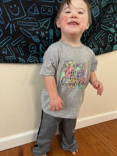 We are different but beautiful Toddler jersey t-shirt