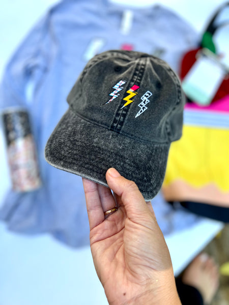 Lightning bolt school Vintage Cotton Twill Cap