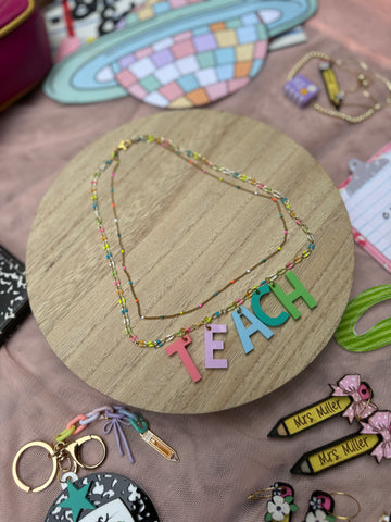 TEACH necklace *preorder*