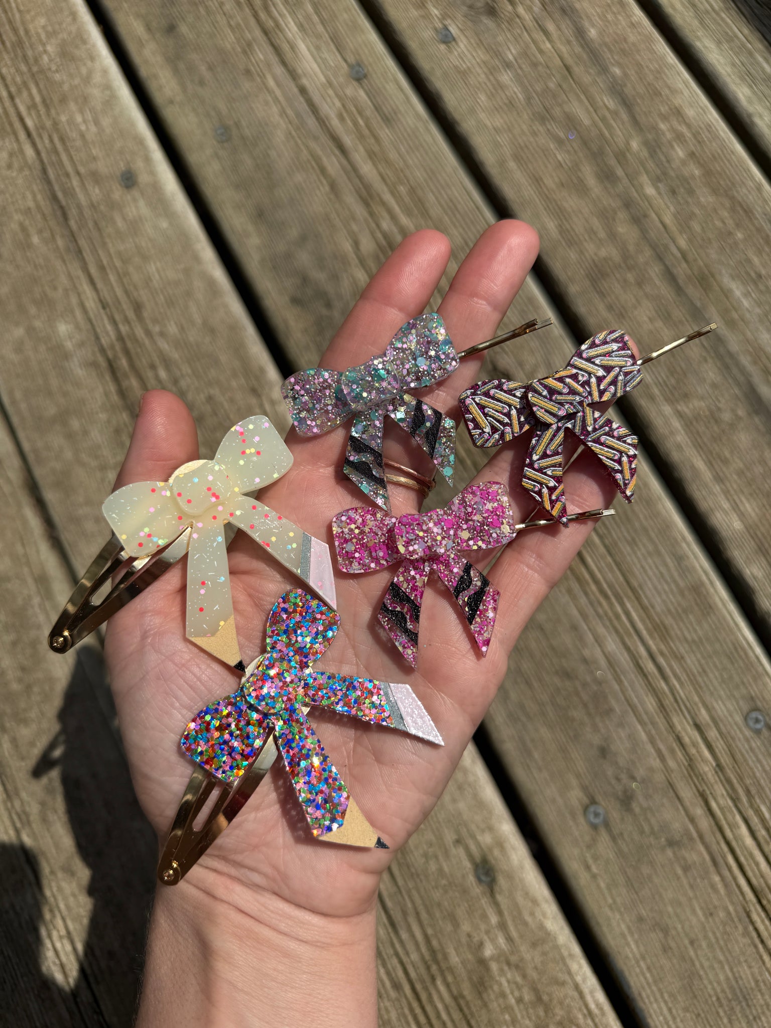Bow barettes and boppy pins