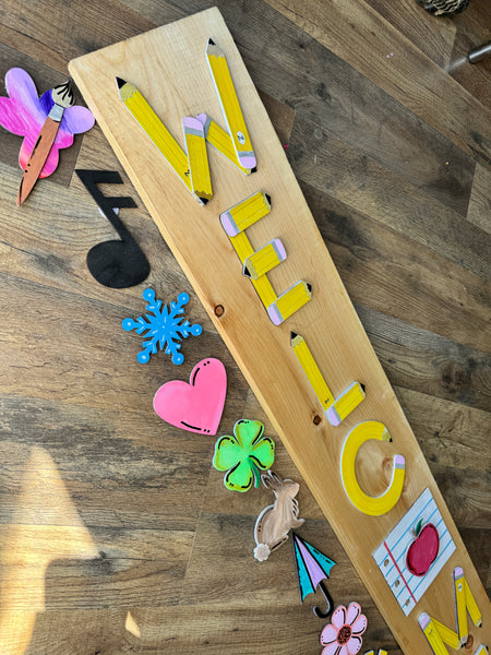 *PREORDER* welcome sign interchangeable FINISHED