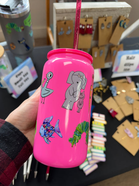 Storybook glass cans