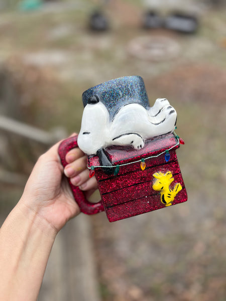Snoopy 3D Christmas mug 16 oz