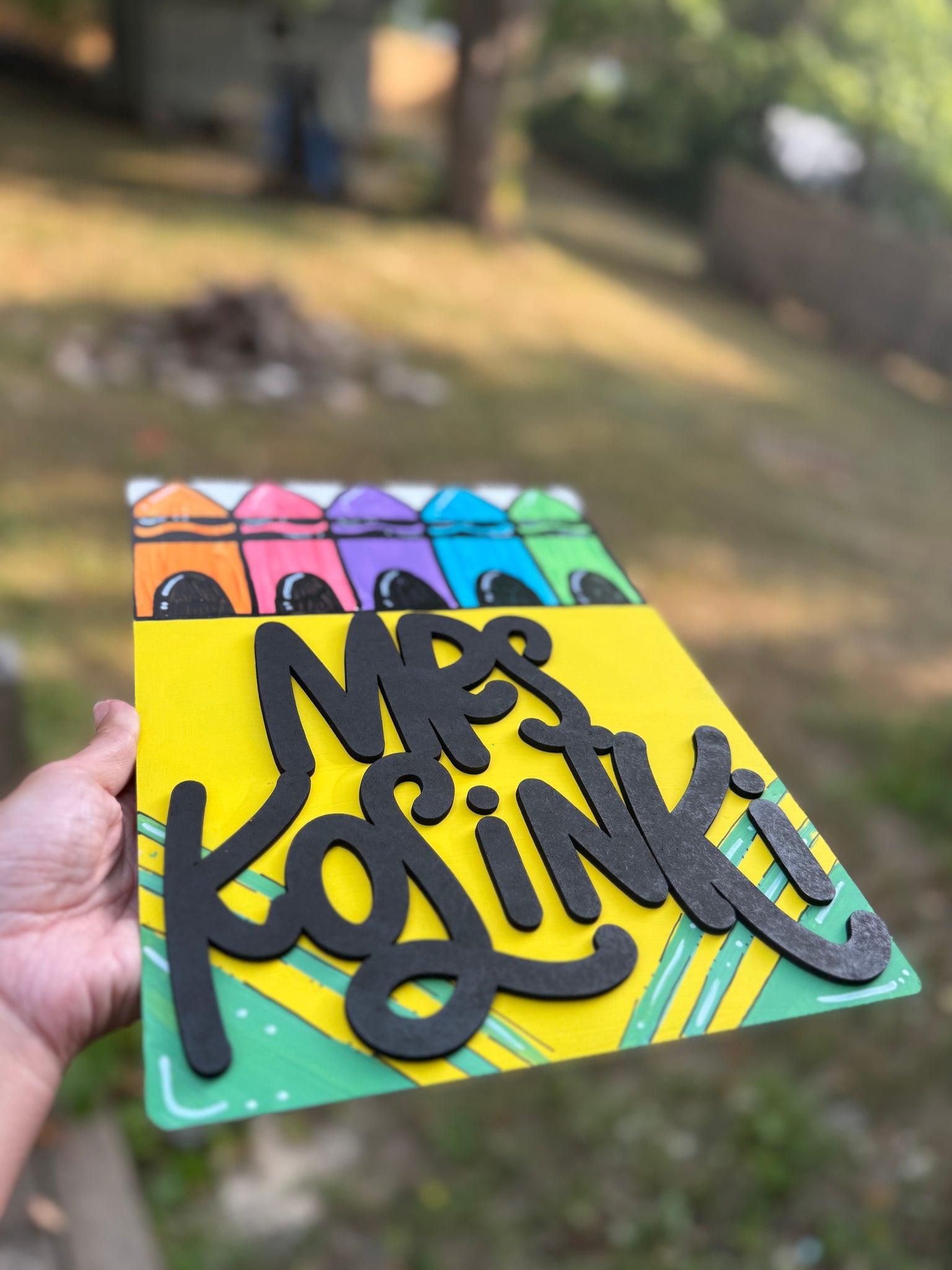 Personalized painted clipboards