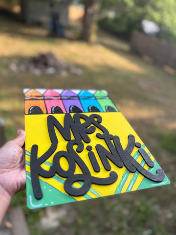 Personalized painted clipboards