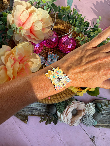 Personalized letter composition doodle bracelet