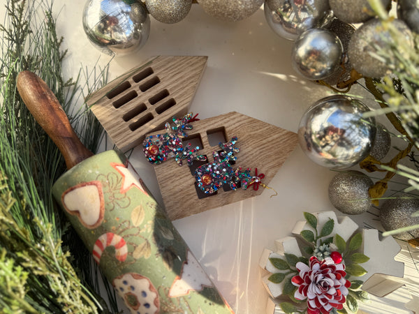 Reindeer rainbow dangles