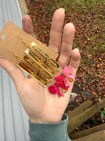 Polar express earrings