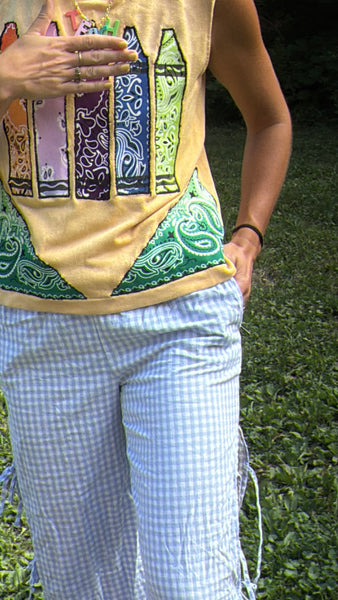 Crayon yellow sleeveless vest