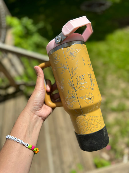 Stanley hand engraved pencil tumblers