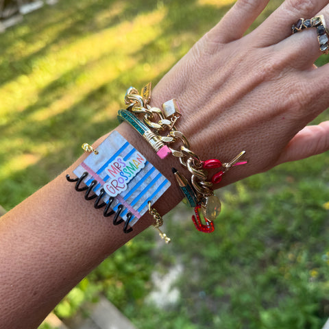 Notebook paper spiral bracelet