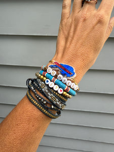 BUF logo marble bracelet