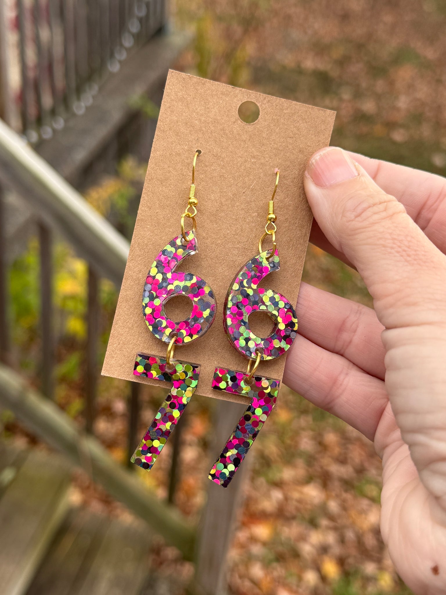 6-7 dangle earrings