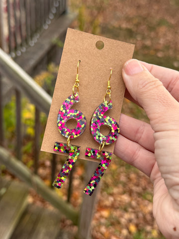 6-7 dangle earrings