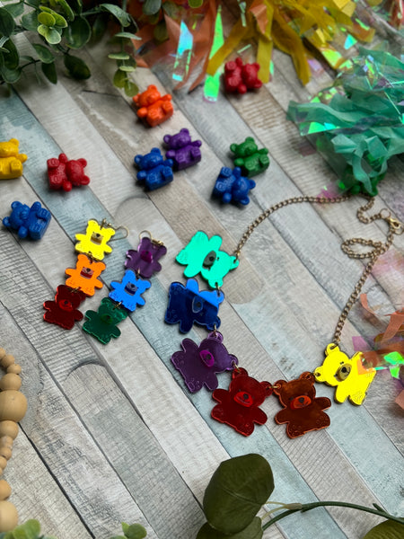 Counting bear necklace