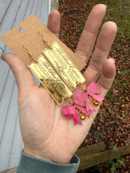 Polar express earrings