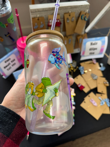 Storybook glass cans