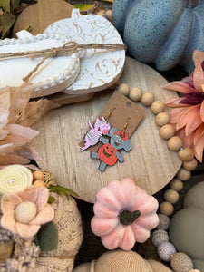 Elephant and piggie Halloween combo earrings *preorder* 1-2 week turn around