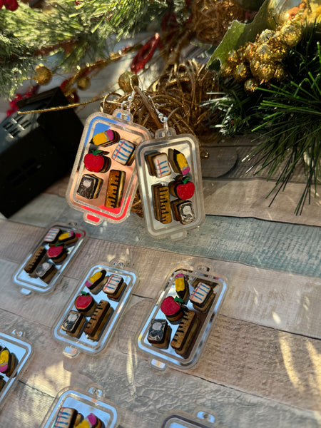 School cookie tray dangles