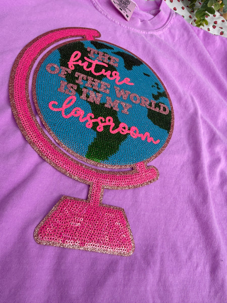 Preorder Globe sparkle crewneck