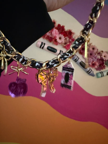 School charm necklace