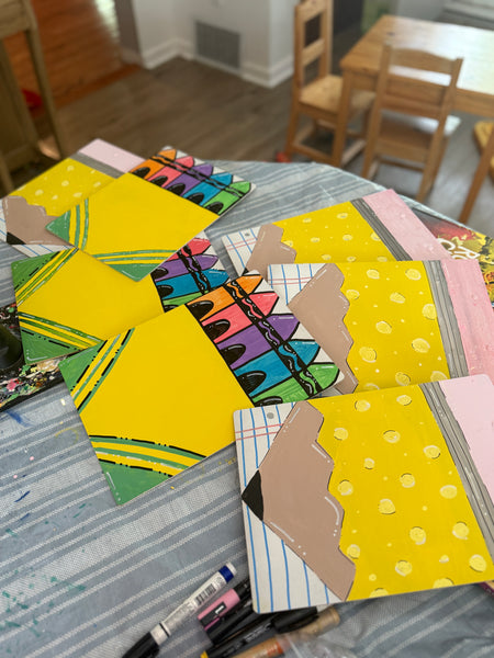 Personalized painted clipboards