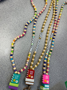 Lanyard beaded books personalized *preorder*  3-4 week turn around