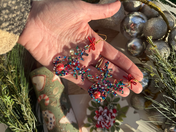 Reindeer rainbow dangles