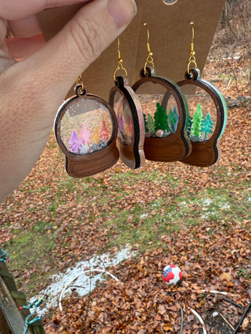Snowglobes earrings