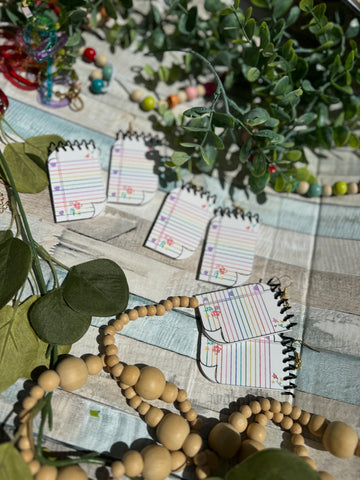 Rainbow paper interactive flip earrings