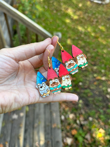 Husband gnomes dangle earrings