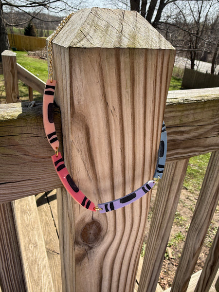 Crayon pastel necklace