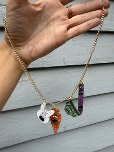 Creepy friends necklace