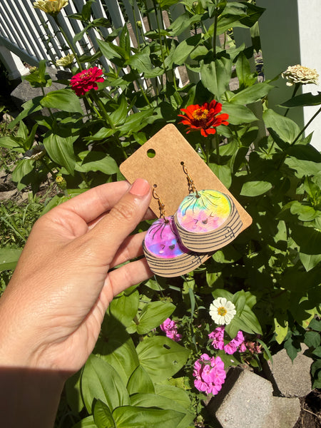 Dumpling rainbow holographic dangle