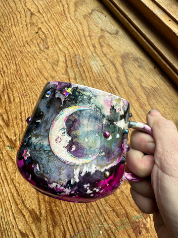 Moon mug swirl bling