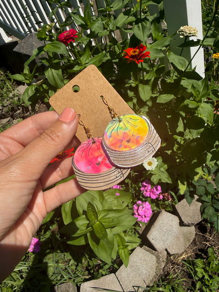 Dumpling rainbow holographic dangle