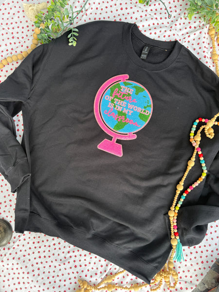 Preorder Globe sparkle crewneck