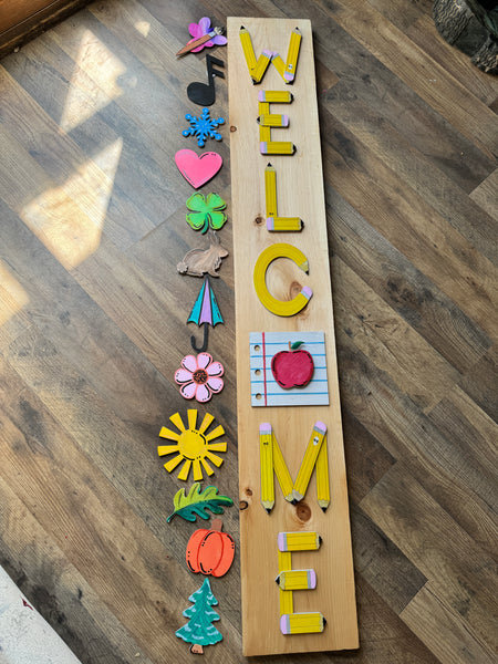 *PREORDER* welcome sign interchangeable FINISHED