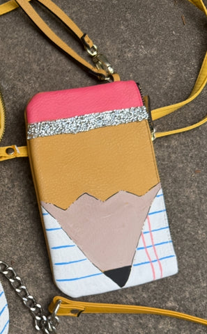 One of a kind pencil clutch