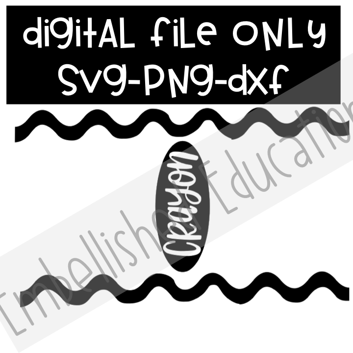 Crayon Digital File SVG