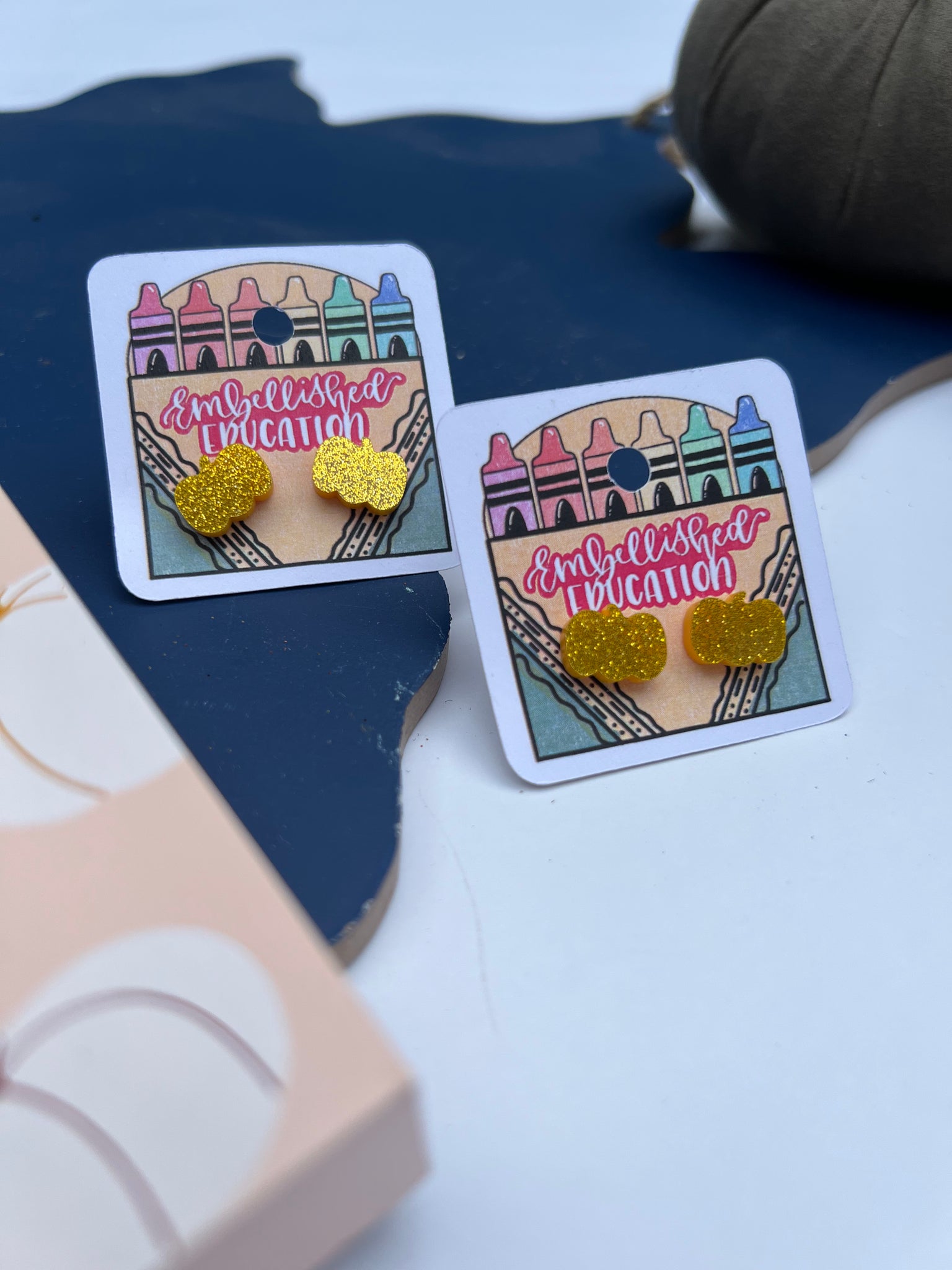 Pumpkin stud Earrings