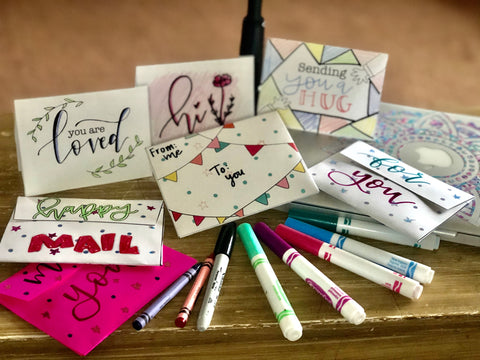Happy Snail Mail DIY Lettering/Coloring PDF
