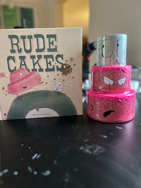 Rude cake 3D tumbler