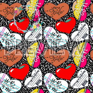 School conversation hearts black compostion png