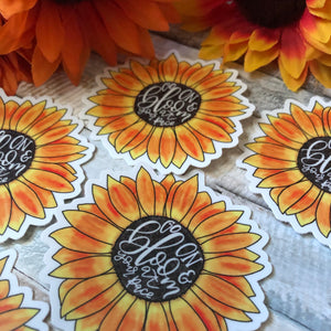 Sunflower sticker-Go on and bloom at your pace